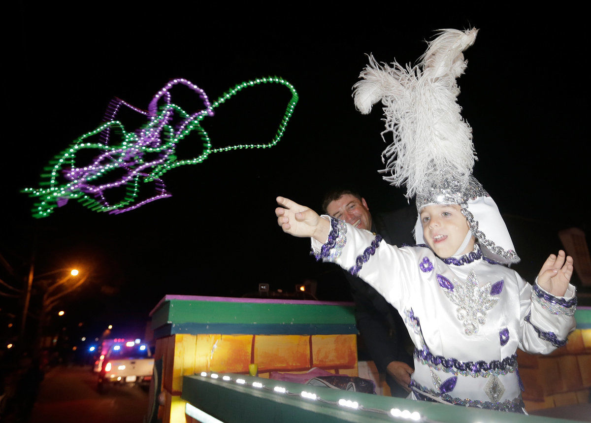 Our favorite photos from Friday's Mardi Gras fun